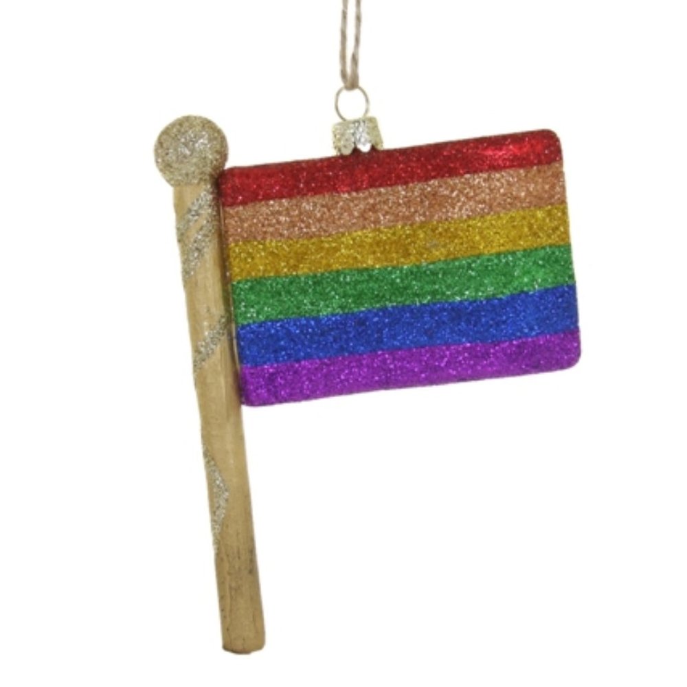 Pride Rainbow Flag Ornament